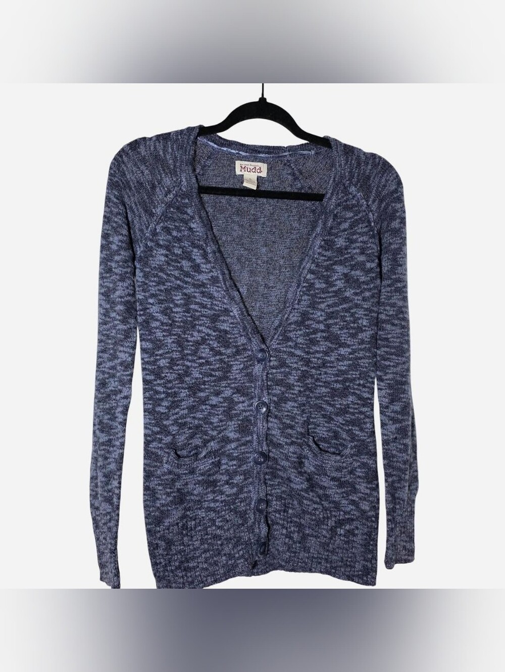 Mudd Women's Blue Button-Front Cardigan